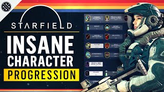 Starfield - Insane Character Progression | Backgrounds, Traits, Skill Tree, and Outpost Research,
