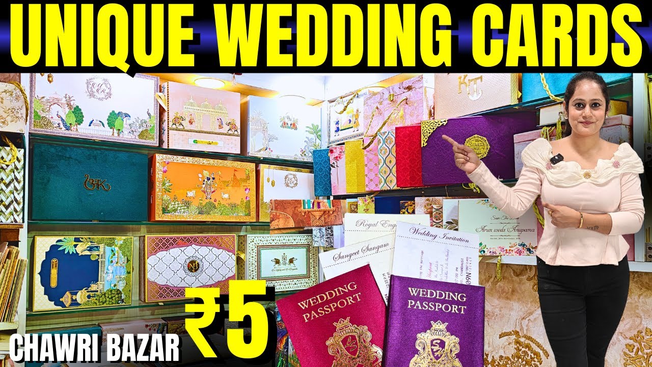 Cheapest Wedding Cards ₹4 में खरीदें Manufacturer | Chawri Bazar Delhi Wedding Card Wholesale Market