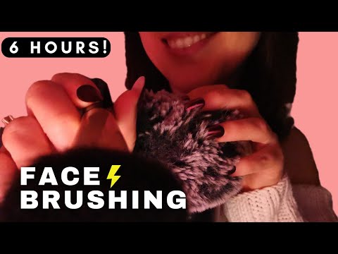 ASMR - 6 HOURS EXTREMELY FAST and AGGRESSIVE CAMERA BRUSHING | up close TINGLY SOFT SPOKEN 🤤