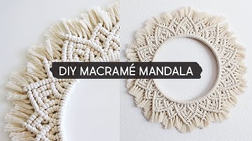 DIY ESPEJO en MACRAME  paso a paso  PRINCIPIANTES DIY Macrame Mirror Simple Design step by step
