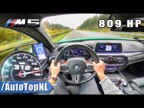 809HP BMW M5 F90 | 312km/h AUTOBAHN POV (NO SPEED LIMIT) by AutoTopNL