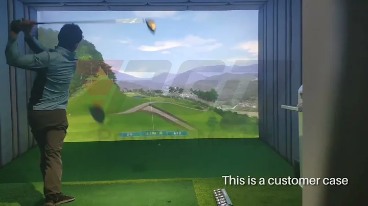 PGM MNQ002 3D indoor golf simulator system price golf training aids professional golf simulator