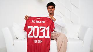 Servus, Nene! 👋 Die Vorstellung von Nathaniel Brown beim FC Bayern! 🔴⚪️