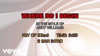 Andy Williams - Where Do I Begin (Karaoke)