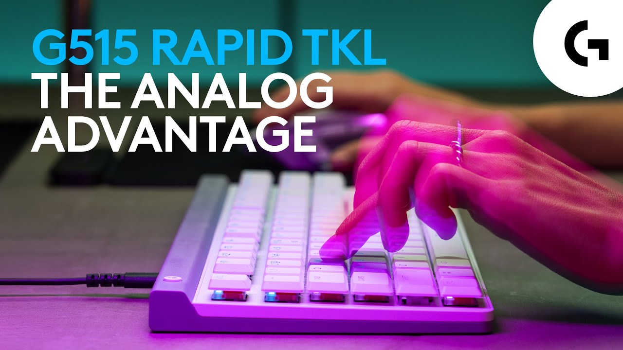 Video: Tipkovnica Logitech G515 Rapid TKL, žična, SLO g.