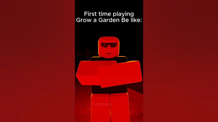 Playing Grow A Garden For The First Time Be Like: #roblox #robloxanimation #growagarden