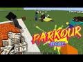 First to finish Parkour Race wins HIVE COSTUME |MCPE!!