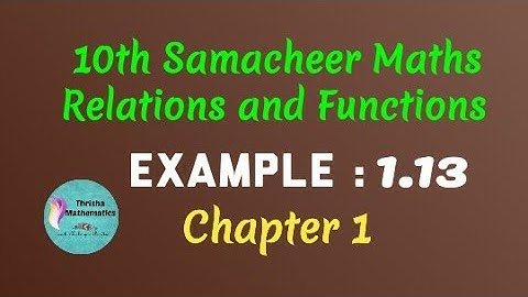 10th Samacheer Maths chapter 1 Example 1.13