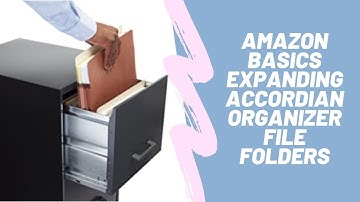 AmazonBasics Expanding Accordian Organizer File Folders | $100k Bonuses in Description