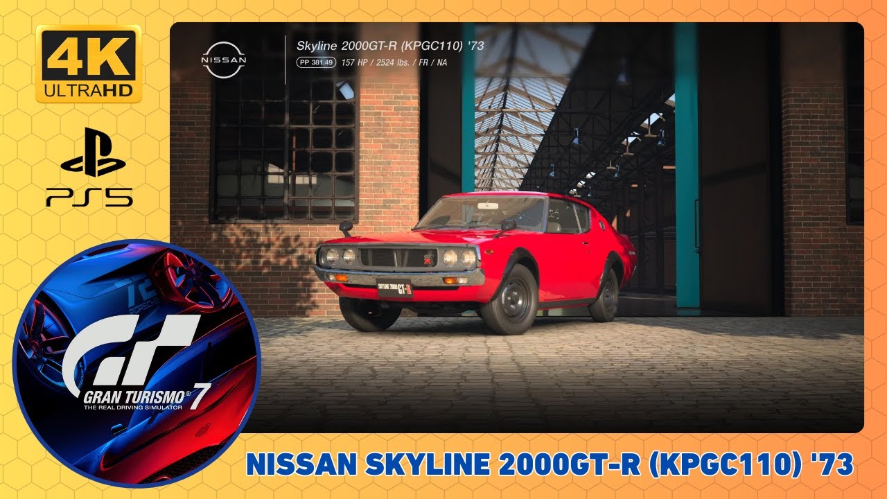 GT7 Legend Cars NISSAN SKYLINE 2000GTR (KPGC110) '73 YouTube