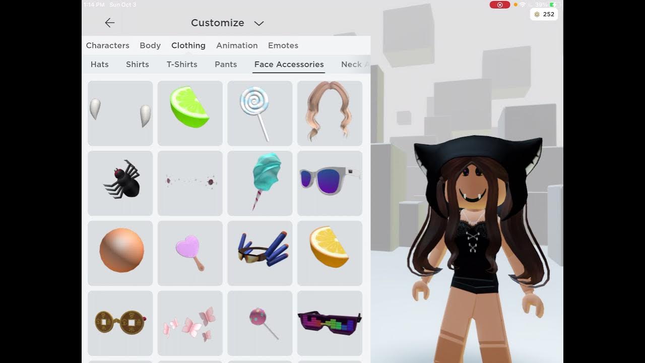 Caroline does a ROBLOX Inventory tour! - YouTube