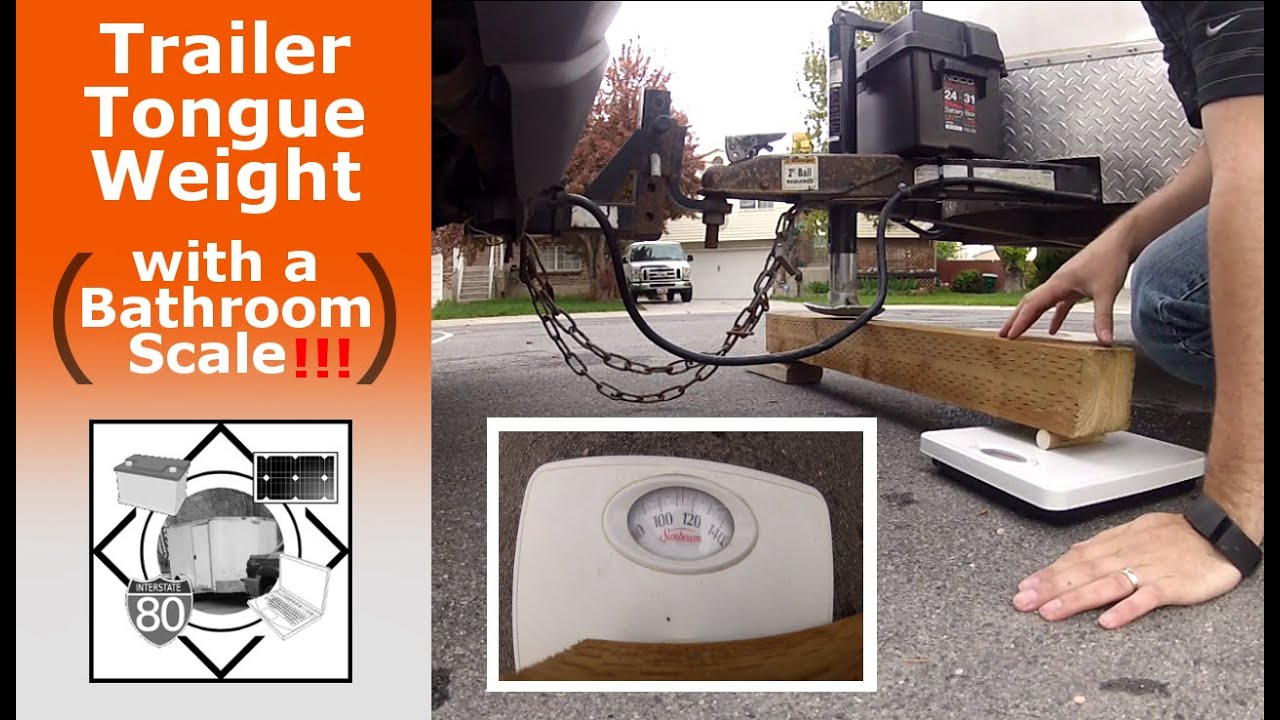 How To Find Trailer Tongue Weight (DIY bathroom scale) #rvlife