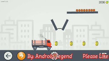 Brain It On : The Wood Trucks Level 1-12 Brain physic level 1-12 Android Solution
