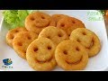 Homemade potato smiley  emoji fries recipe  easy evening snacks idea for kids   