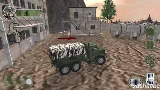 drive army check post truck game rewiew android// screenshot 2