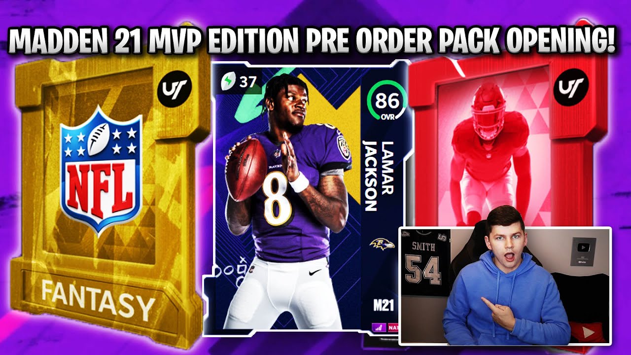 MADDEN 21 MVP EDITION PRE ORDER PACK OPENING! FREE 86 LAMAR, FANTASY PACKS AND MORE! | MADDEN 21