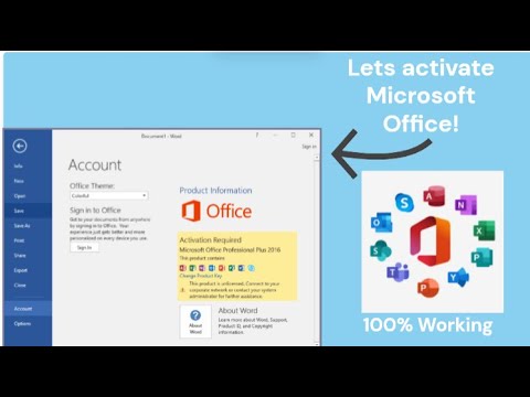 How To Activate Microsoft Office 2016 2019 2021 2024 