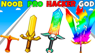 NOOB vs PRO vs HACKER vs GOD - Sword Forge