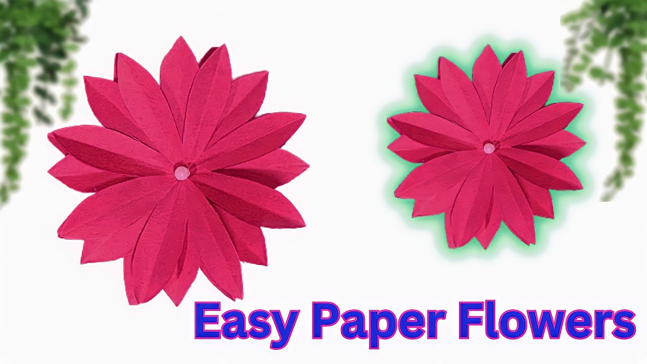 Amazing Paper Flower Making Paper Flowers Home Decor Flower Making Ideas YouTube