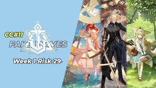 [Arknights] CC#11 Operation Fake Waves | Week 1 Max Risk ( Brute Force )
