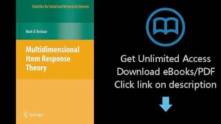 Multidimensional Item Response Theory (Statistics for Social and Behavioral Sciences)