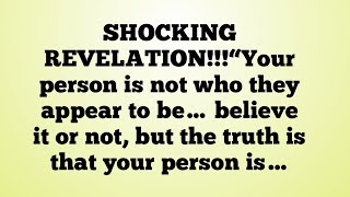 🌍✨SHOCKING REVELATION!!!“Your person is not who they appear to be… believe it or not, but the...