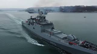 Выход кораблей Черноморского флота в полигоны боевой подготовки