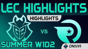 G2 vs OG Highlights Summer W1D2 LEC Summer 2020 G2 Esports vs Origen by Onivia