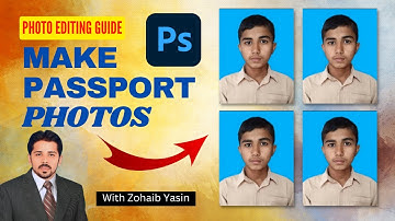 How To Make Passport Photos in Adobe Photoshop | passport size photo