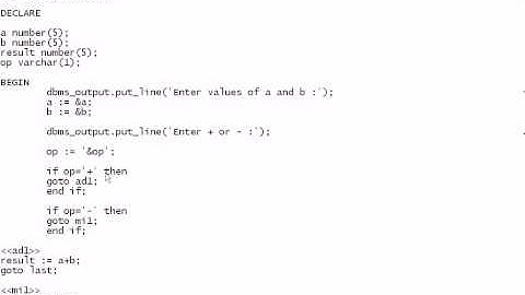 goto in oracle  in PL SQL
