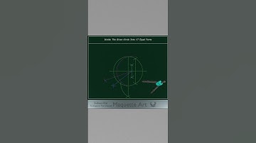 How to Divide a Circle into 17 Equal Parts #shorts #geometry