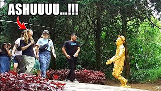 ROMBONGAN BULE AUTO MENJERIT..!! STATUE PRANK FUNNIEST REACTION || PRANK PATUNG HIDUP