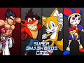 Super smash bros cmc  kazuya me vs crash vs tails vs pomni cpu lv 10