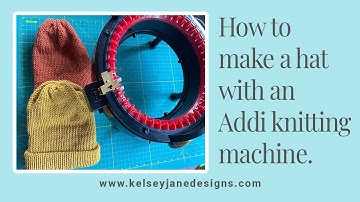 Learn How to Make a Hat Super Quick - Addi Knitting Machine Tutorial