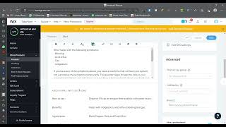 HOW TO ADD INFO SECTIONS IN PRODUCT PAGE | WIX | E-COMMERCE