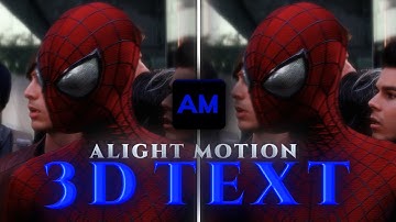 AE Inspired 3D Text Tutorial In Alight Motion (+Preset)
