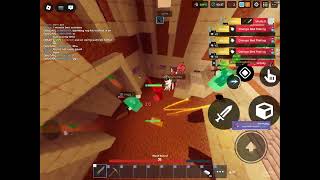 boosting random ppl in ranked then getting them banned | Roblox Bedwars