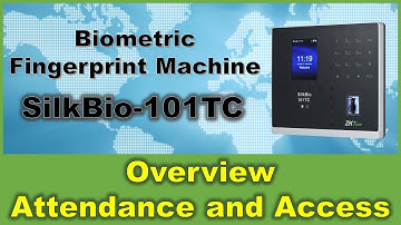 Biometric Fingerprint Machine SilkBio-101TC Overview for Time Attendance and Access Control