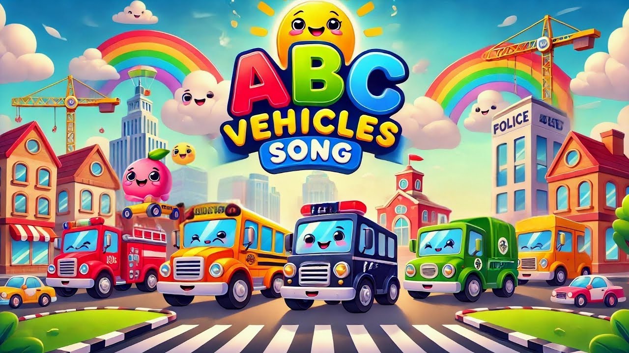 โญ ABC Vehicle Song ๐ | Learn Alphabet with Cars & Trucks | Fun Kids ...