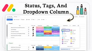 How to Use the Status, Tags, and Dropdown Column in Monday.com Profile