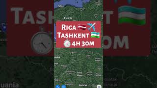 Flight ✈ Timeline UZB212 🇱🇻  Riga (RIX) - 🇺🇿 Tashkent (TAS)