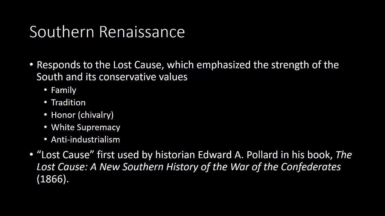 Harlem and Southern Renaissances