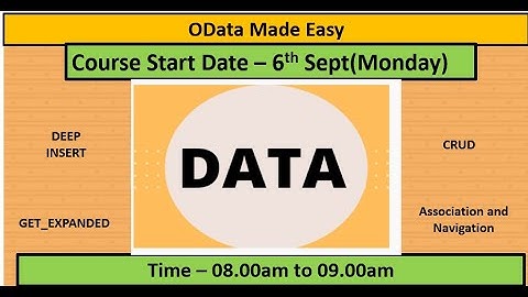 ODATA Demo|06thSeptember|Deep Insert|Associatio|Navigation|Get_Expanded|check desricption for more