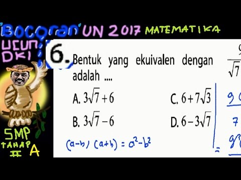 un-smp-2017-matematika,-'bocoran',prediksi,-ucun-dki-tahap-ii-a-no-06,-merasionalkan-penyebut