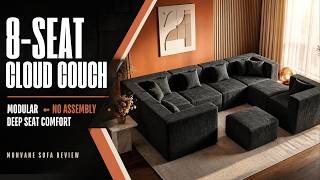 MONVANE Modular Sectional Sofa Review | Oversized 8-Seat Cloud Couch With Ottoman! MONVANE Modular Sectional Sofa Review | Oversized 8-Seat Cloud Couch With Ottoman!