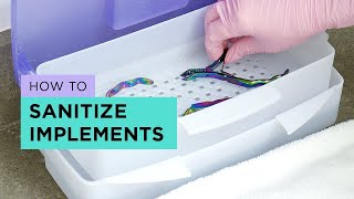 Learn how to properly clean your implements maintain good salon
hygine. remove debris with a brush and swiss blue soap, then rinse
warm water before ...