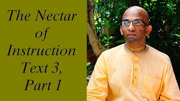 Bhakti Shastri (029) - The Nectar of Instruction Text 3, Part 1