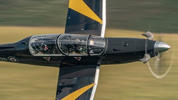 Hawk T2 & Texan T1 Low Flying Aircraft Mach Loop