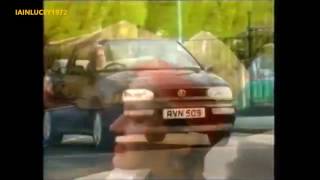 VOLKSVAGEN GOLF CAR TV ADVERT  1994 woman having bad day skirt showing legs  ITV LONDON HD 1080P