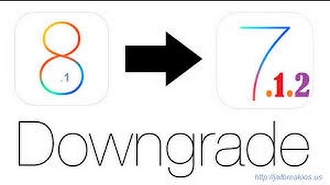 Downgrade from iOS 8.1.1 to iOS 7.0